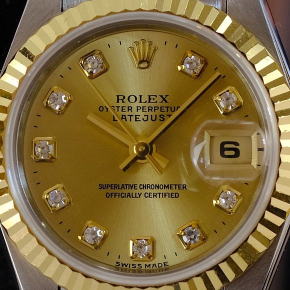 Rolex Datejust Factory Diamond Dial Box & Papers - Picture 7 of 14